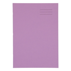 A4+ Exercise Book 80 Page, 8mm Ruled, Purple - Pack of 50